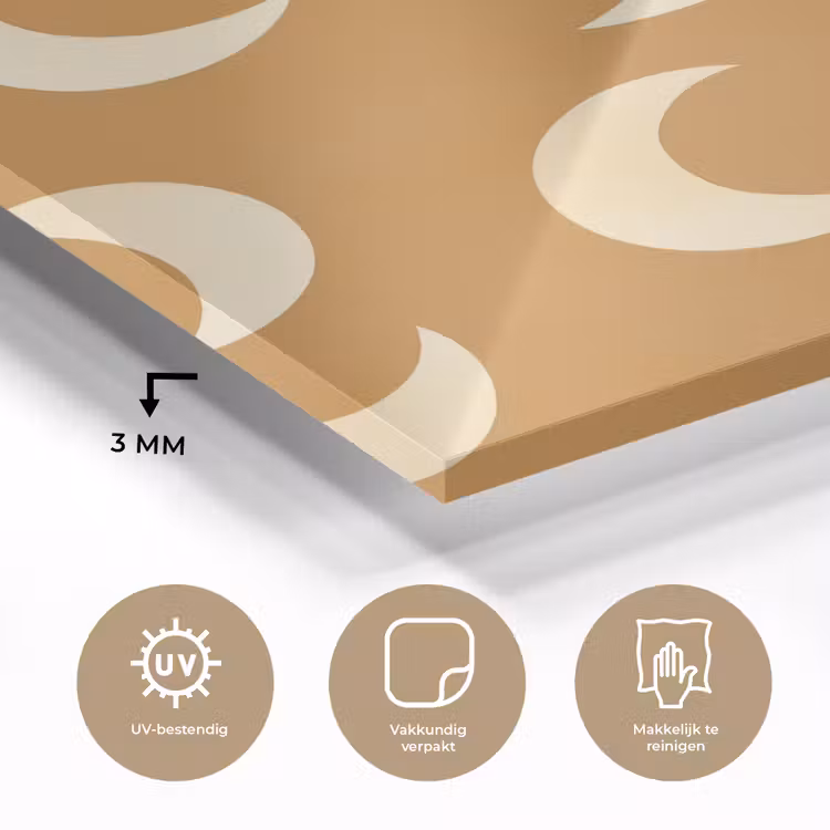 Manen - Patroon - Oker plexiglas 5mm klein 11 -sfeer2