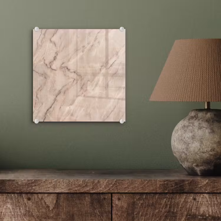 Marmer - Patroon - Abstract - Modern - Beige plexiglas 5mm klein -sfeer3
