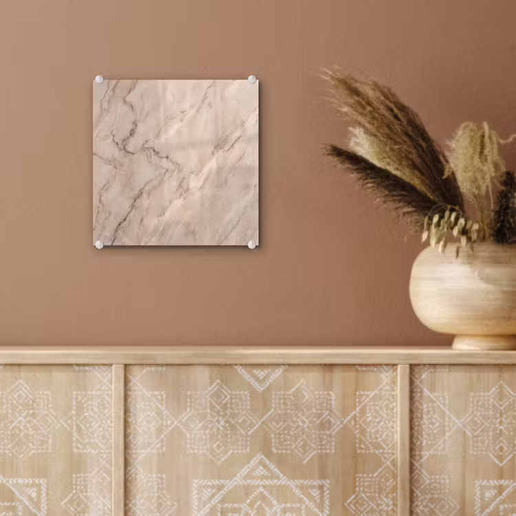 Marmer - Patroon - Abstract - Modern - Beige plexiglas 5mm klein -sfeer5