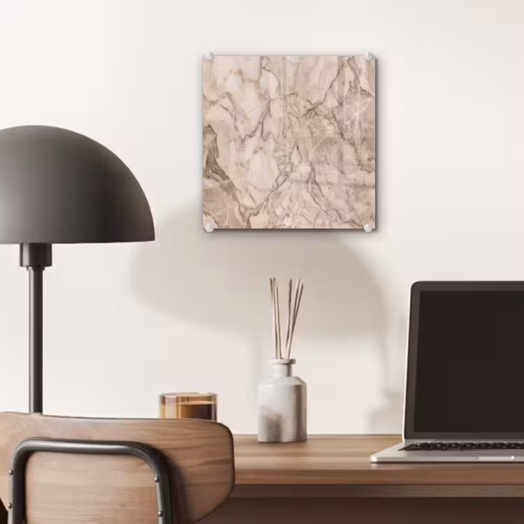 Marmer - Aderen - Textuur - Beige - Modern plexiglas 5mm klein -sfeer6