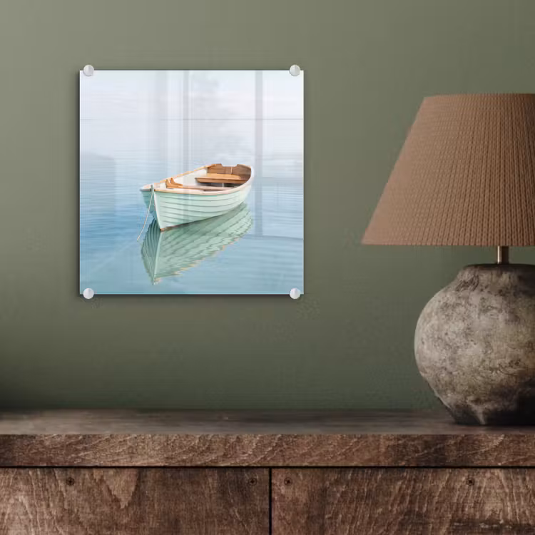 Minimalistisch - Boot - Zee plexiglas 5mm klein -sfeer3