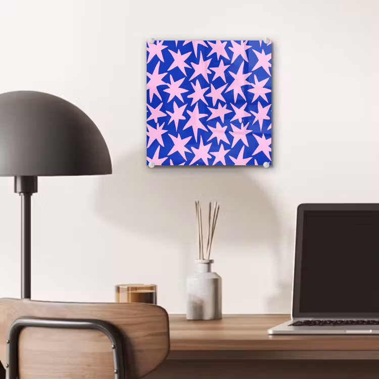 Modern - Sterren - Blauw plexiglas 5mm klein 11 -sfeer6
