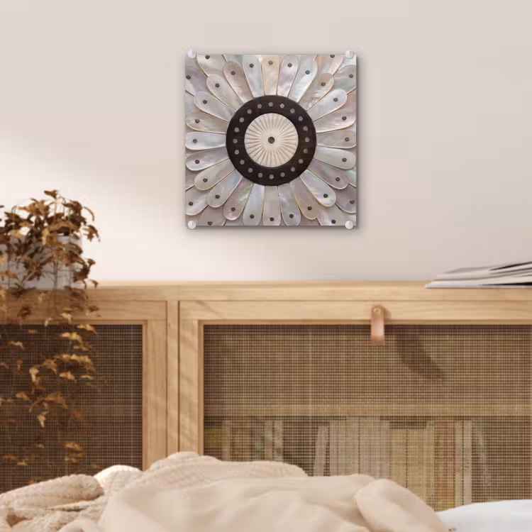Parelmoer - Patroon - Decoratie - Ambacht - Wit plexiglas 5mm klein -sfeer4