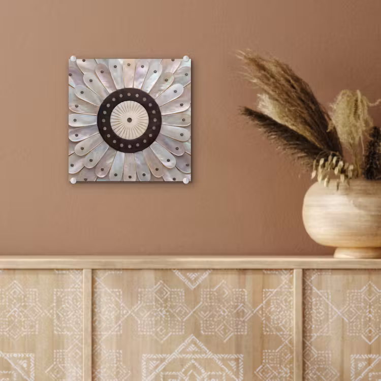 Parelmoer - Patroon - Decoratie - Ambacht - Wit plexiglas 5mm klein -sfeer5