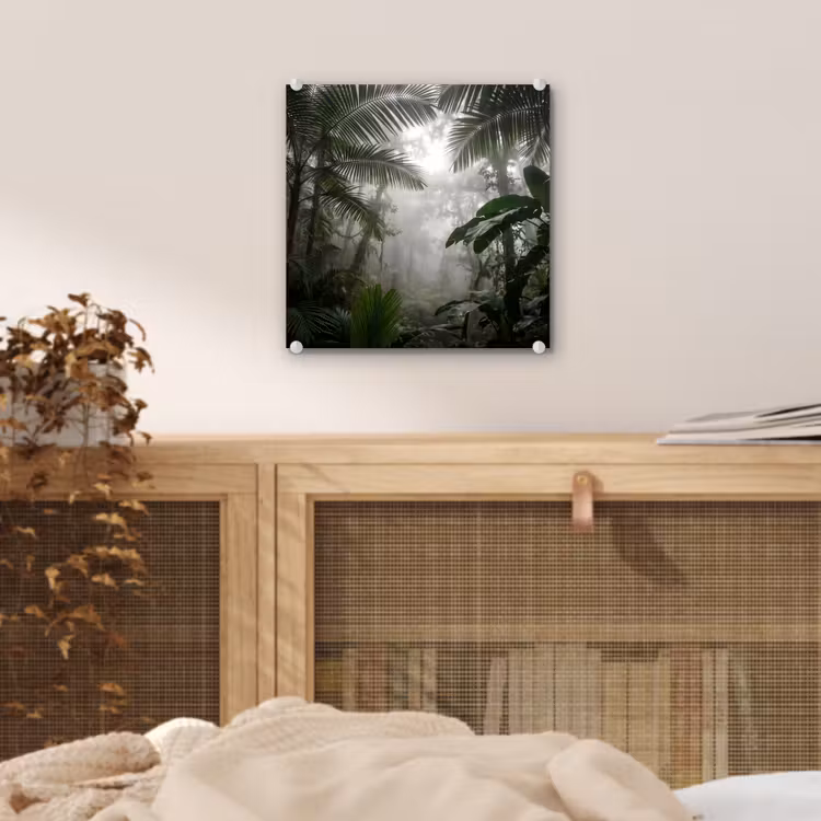 Natuur - Jungle - Mist - Groen - Bladeren plexiglas 5mm klein -sfeer4