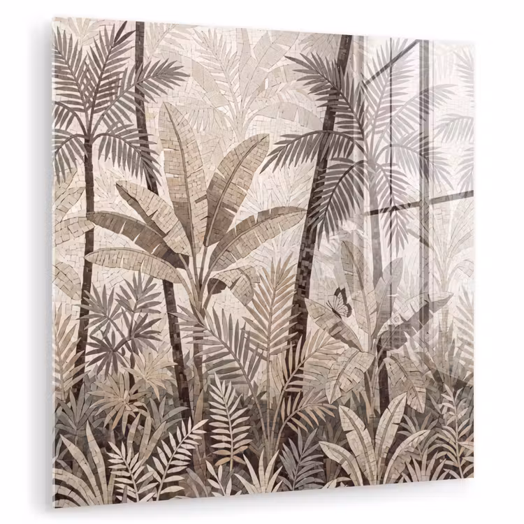 Natuur - Bladeren - Landschap - Mozaïek - Beige plexiglas 5mm klein -zzzproduct_nieuw