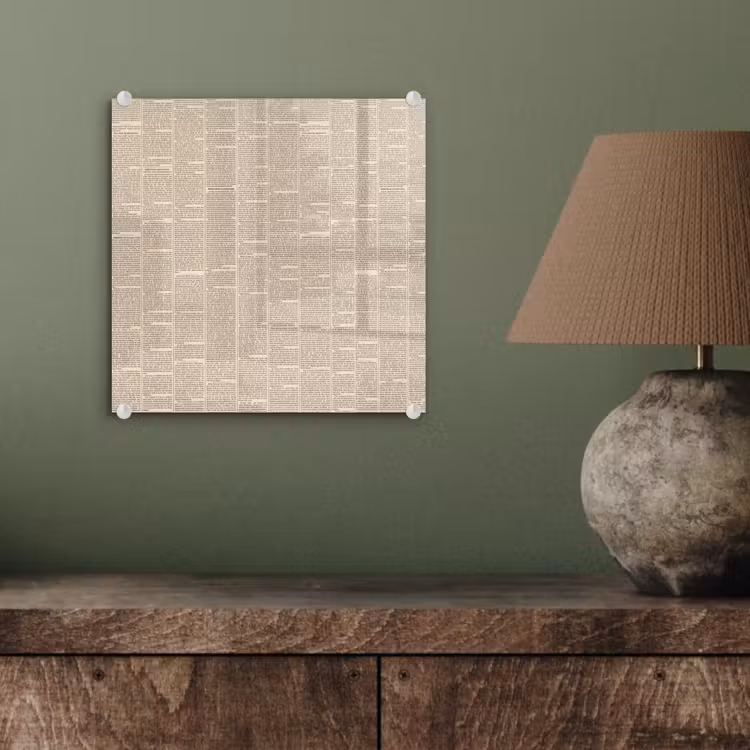 Krant - Nieuws - Historisch - Vintage - Beige plexiglas 5mm klein -sfeer3