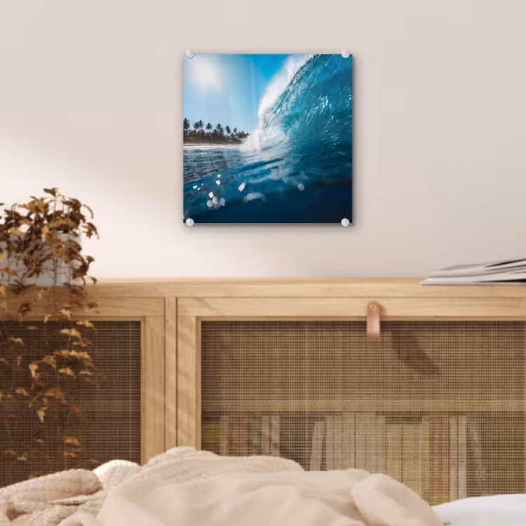 Oceaan - Golf - Strand - Natuur - Blauw plexiglas 5mm klein -sfeer4