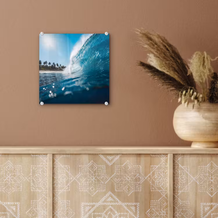 Oceaan - Golf - Strand - Natuur - Blauw plexiglas 5mm klein -sfeer5