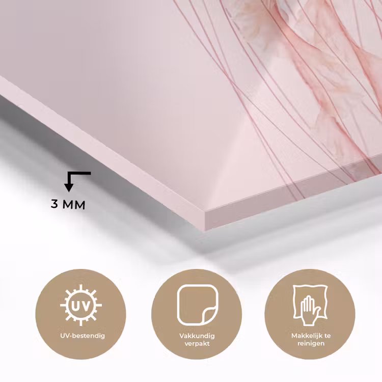 Sierlijk - Kwal - Roze plexiglas 5mm klein -sfeer2