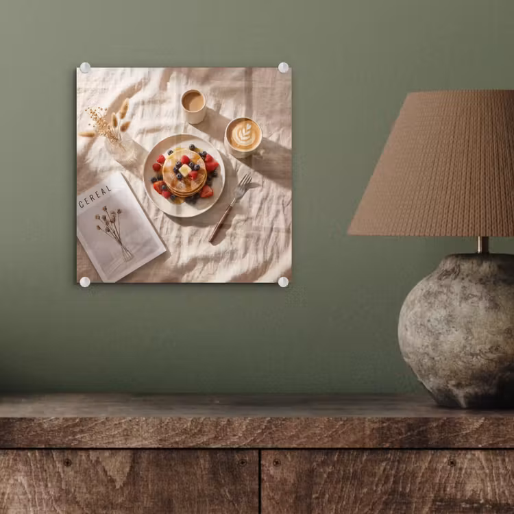 Pannenkoeken - Bessen - Ontbijt - Modern - Beige plexiglas 5mm klein -sfeer3