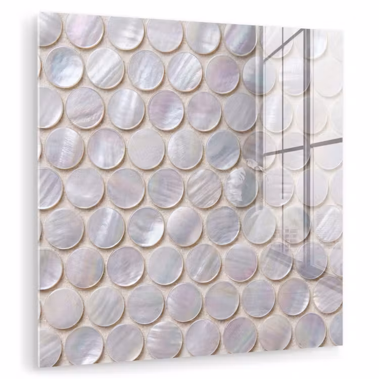 Patroon - Cirkels - Abstract - Modern - Wit plexiglas 5mm klein -zzzproduct_nieuw