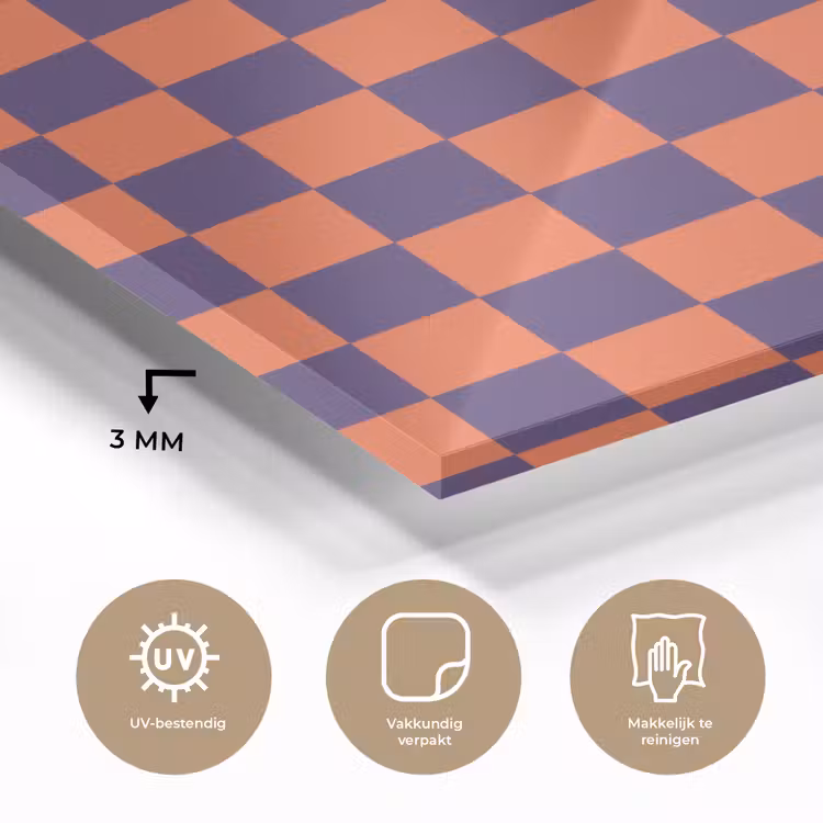 Patroon - Klassiek - Paars plexiglas 5mm klein 11 -sfeer2