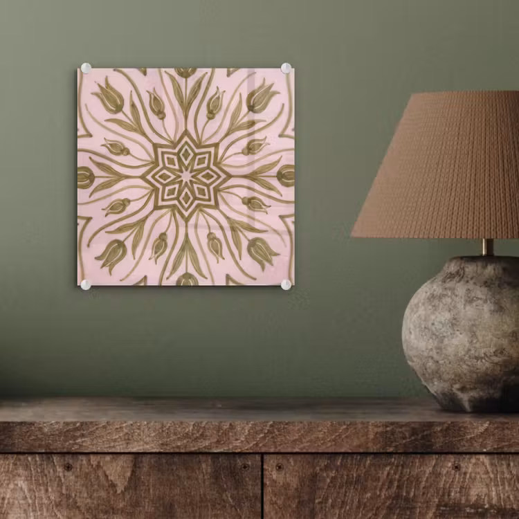 Patroon - Mandala - Decoratie - Abstract - Groen plexiglas 5mm klein -sfeer3
