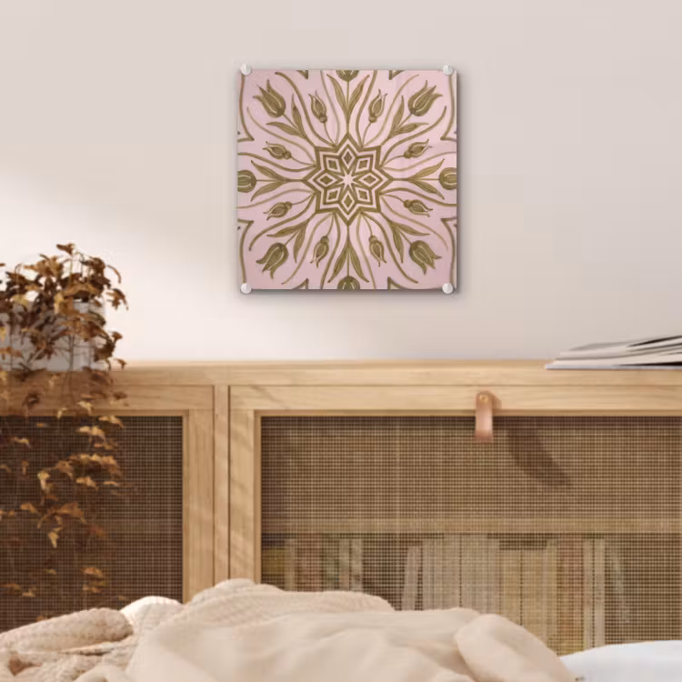 Patroon - Mandala - Decoratie - Abstract - Groen plexiglas 5mm klein -sfeer4