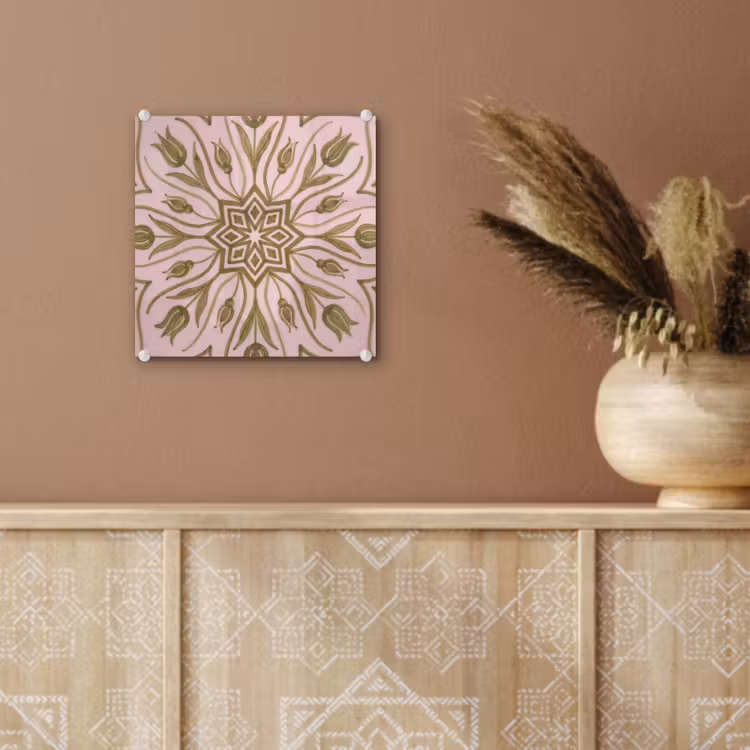 Patroon - Mandala - Decoratie - Abstract - Groen plexiglas 5mm klein -sfeer5