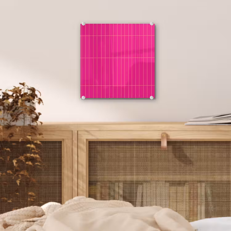 Patroon - Tegel - Magenta - Roze plexiglas 5mm klein 11 -sfeer4