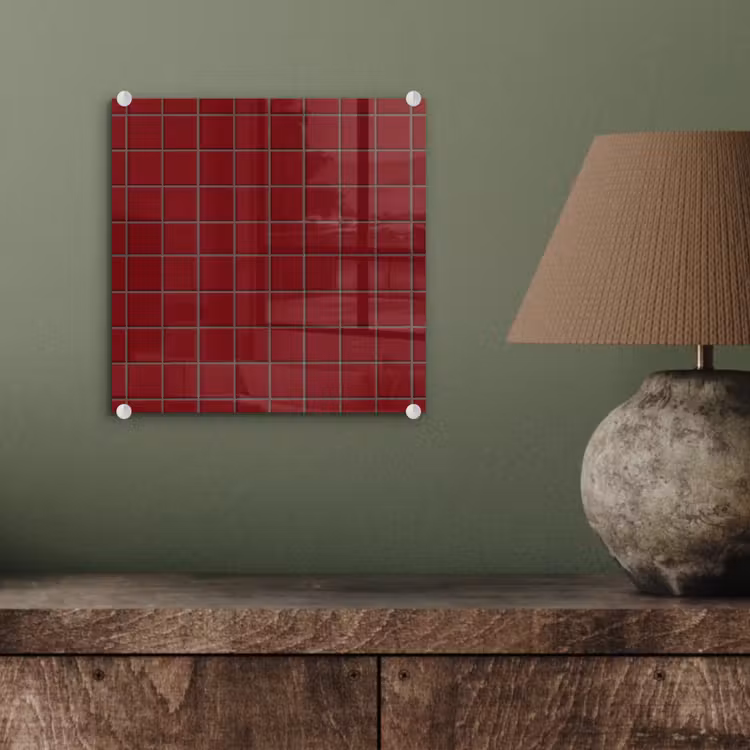 Patroon - Tegels - Burgundy plexiglas 5mm klein 11 -sfeer3