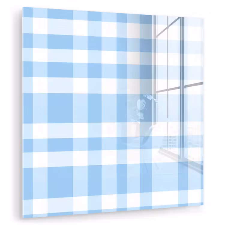 Ruit - Patroon - Blauw plexiglas 5mm klein 11 -zzzproduct_nieuw