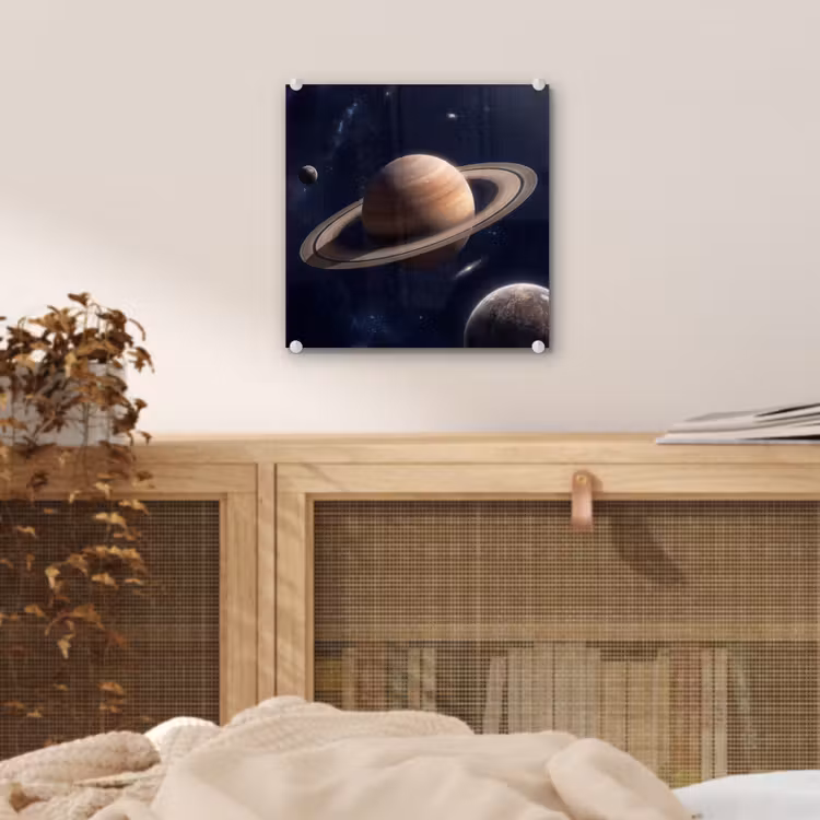 Planeten - Saturnus - Ruimte plexiglas 5mm klein -sfeer4