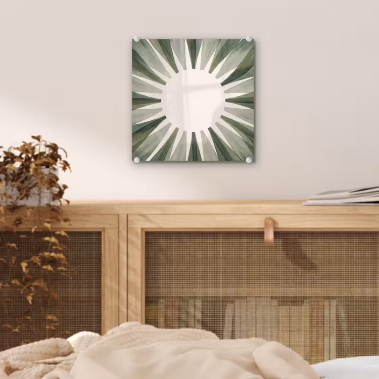 Planten - Abstract - Waterverf - Groen - Natuur plexiglas 5mm klein -sfeer4