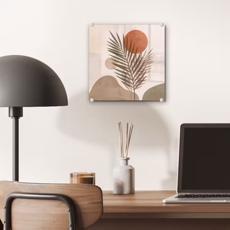 Planten - Bladeren - Abstract - Modern - Beige plexiglas 5mm klein -sfeer6