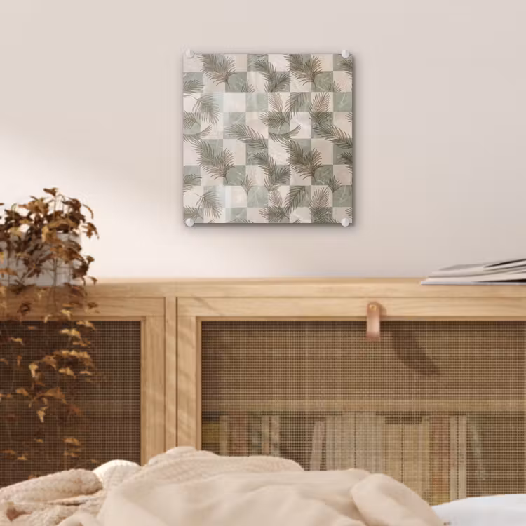 Planten - Bladeren - Marmer - Modern - Groen plexiglas 5mm klein -sfeer4