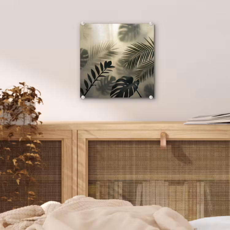 Planten - Bladeren - Schaduwen - Groen - Modern plexiglas 5mm klein -sfeer4