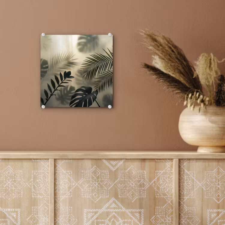Planten - Bladeren - Schaduwen - Groen - Modern plexiglas 5mm klein -sfeer5