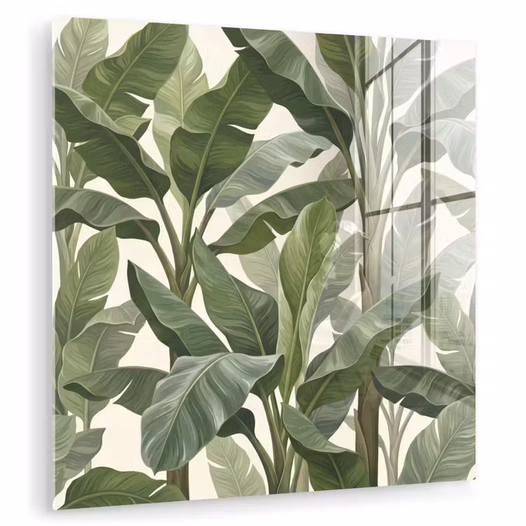Planten - Bladeren - Tropisch - Groen plexiglas 5mm klein -zzzproduct_nieuw