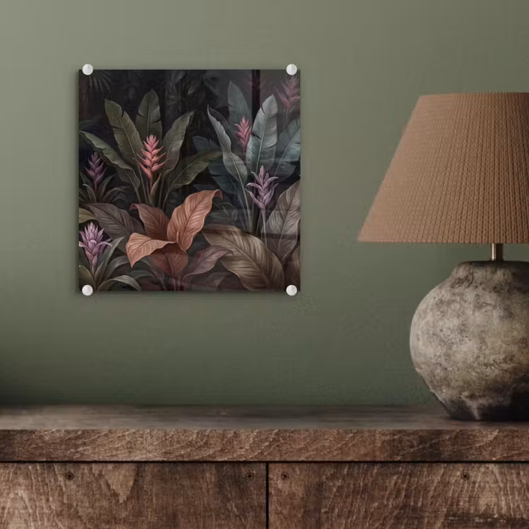 Planten - Tropisch - Jungle - Donker - Natuur plexiglas 5mm klein -sfeer3
