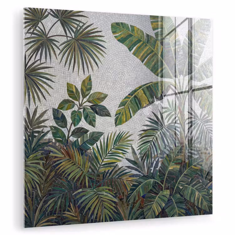 Planten - Tropisch - Mozaïek - Groen - Natuur plexiglas 5mm klein -zzzproduct_nieuw