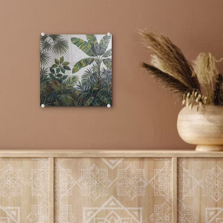 Planten - Tropisch - Mozaïek - Groen - Natuur plexiglas 5mm klein -sfeer5