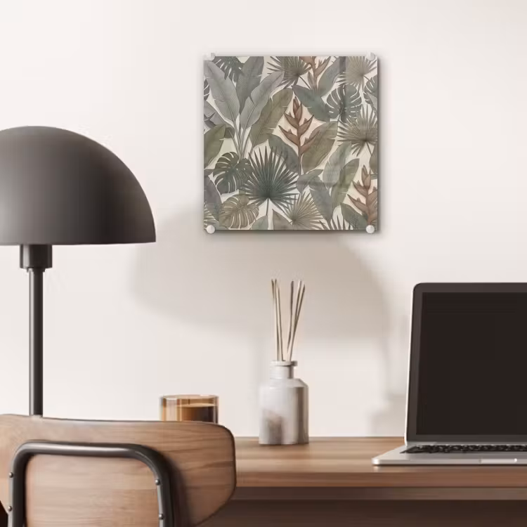 Planten - Tropisch - Natuur - Illustratie - Groen plexiglas 5mm klein -sfeer6