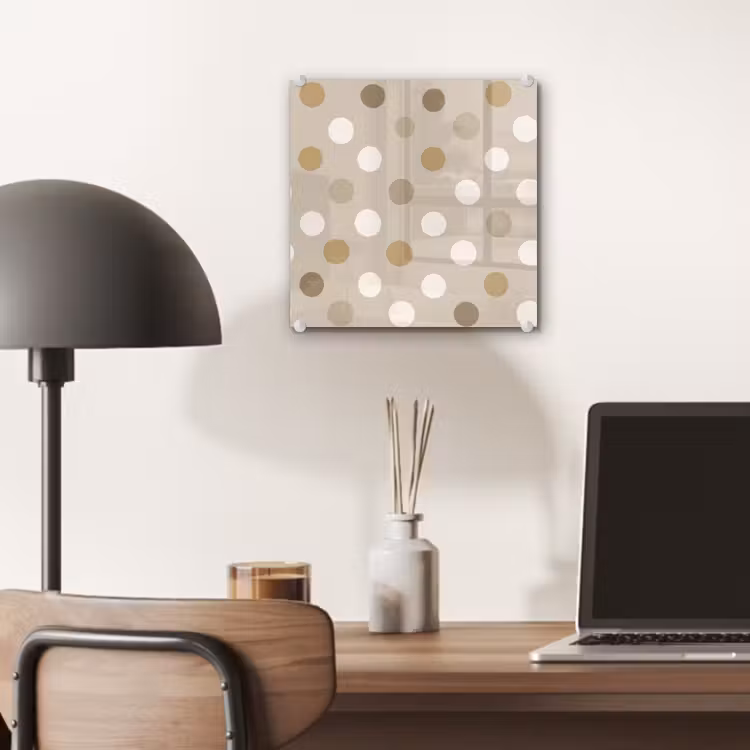 Polka - Dots - Beige plexiglas 5mm klein 11 -sfeer6
