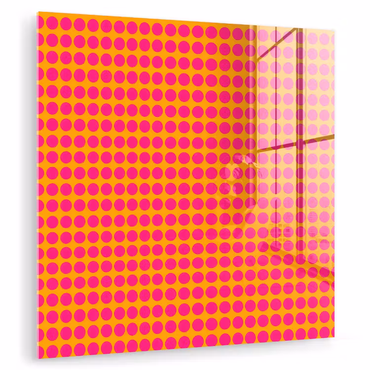 Stippen - Patroon - Oranje plexiglas 5mm klein 11 -zzzproduct_nieuw