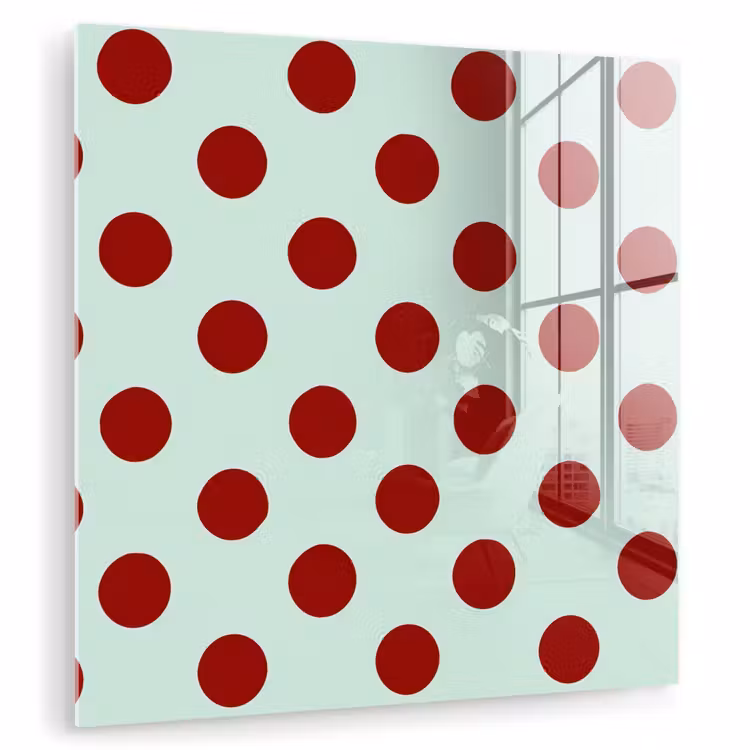 Polka - Dots - Rood plexiglas 5mm klein 11 -zzzproduct_nieuw