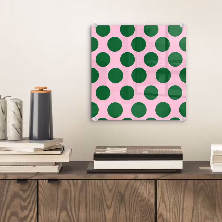 Polkadots - Patroon - Groen plexiglas 5mm klein 11 -sfeer1