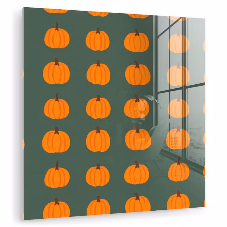 Pompoen - Patroon - Oranje plexiglas 5mm klein 11 -zzzproduct_nieuw