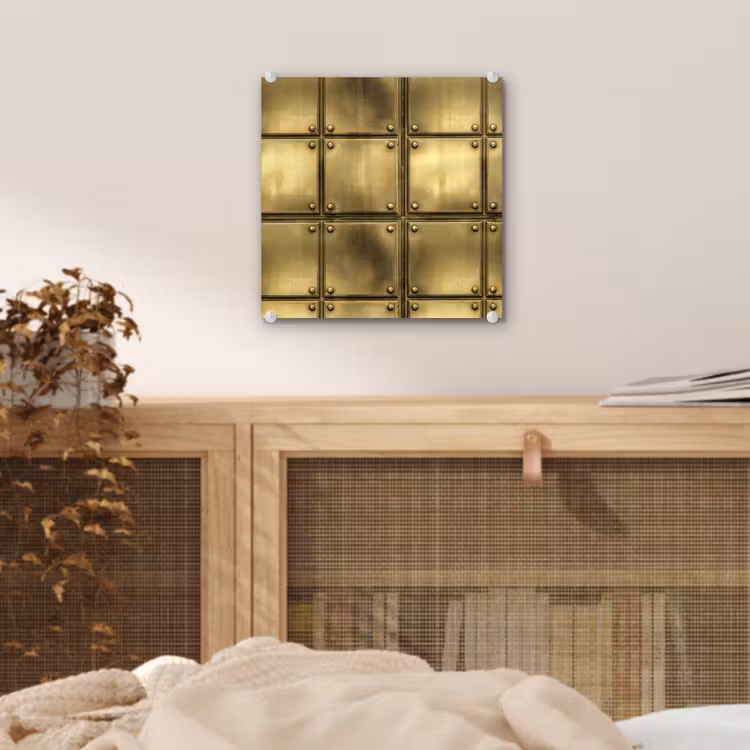 Platen - Industrieel - Stoer - Goud plexiglas 5mm klein 11 -sfeer4