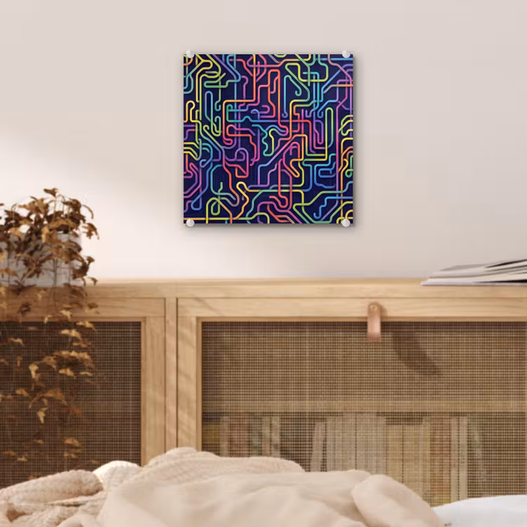 Retro - Abstract - Neon plexiglas 5mm klein -sfeer4
