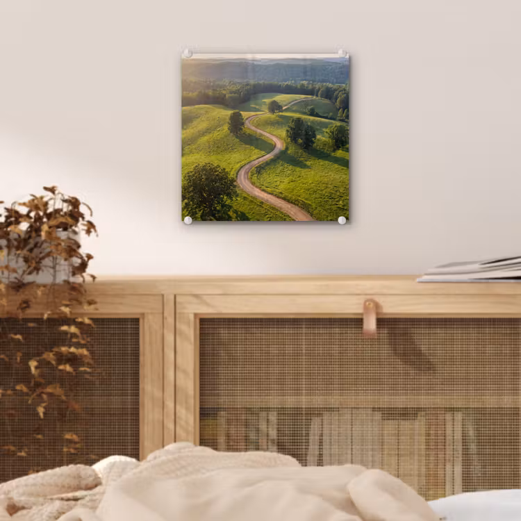 Weg - Weide - Natuur - Groen plexiglas 5mm klein -sfeer4