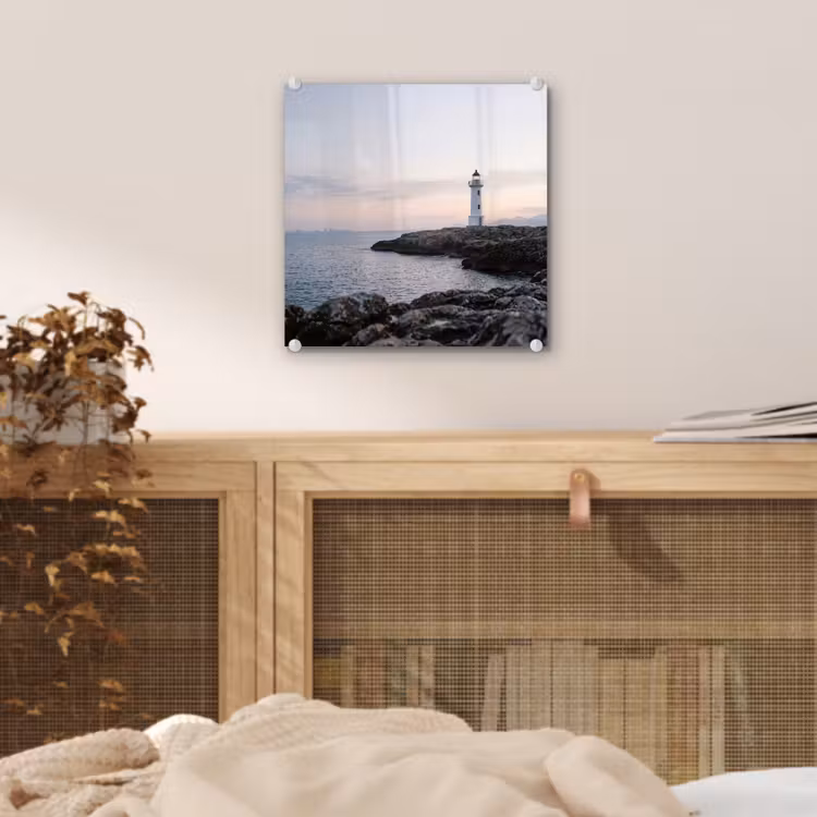 Rotsen - Vuurtoren - Wit plexiglas 5mm klein -sfeer4