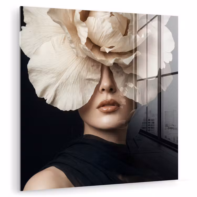 Roos - Tijdloos - Zwart plexiglas 5mm klein -zzzproduct_nieuw