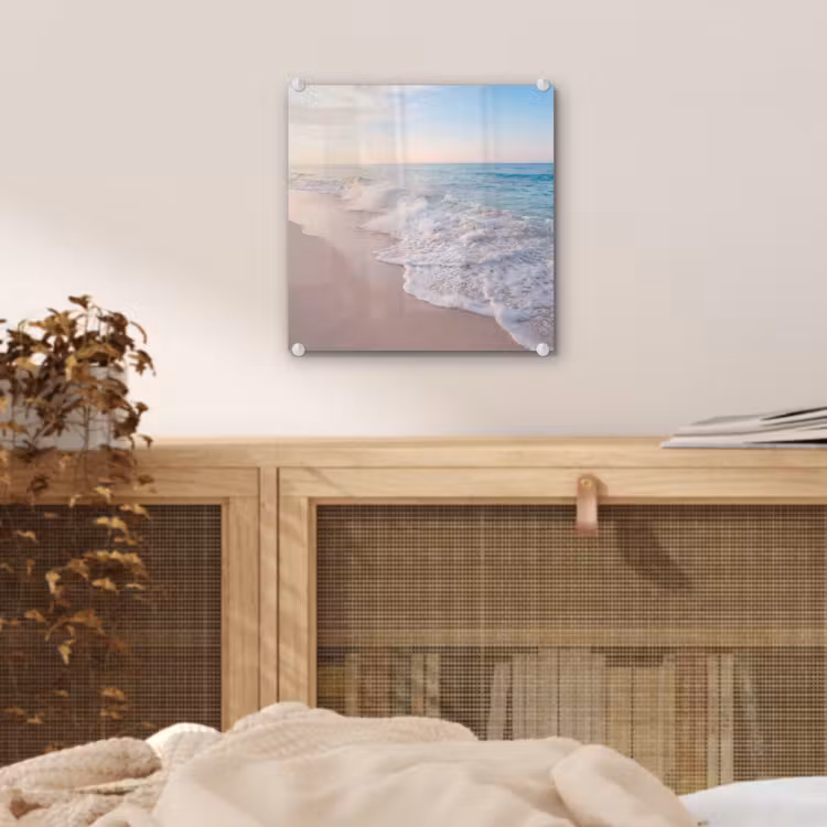 Zee - Golven - Strand - Natuur - Wit plexiglas 5mm klein -sfeer4