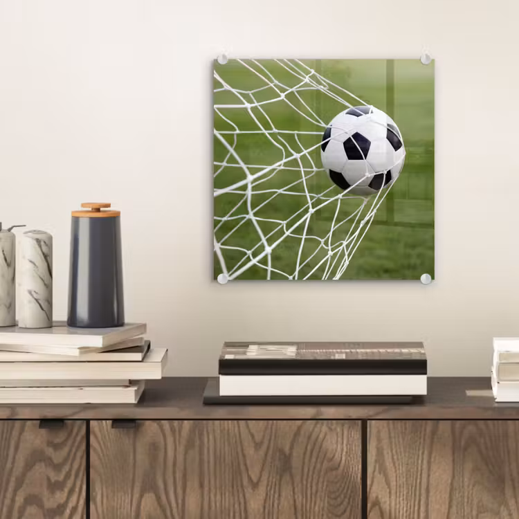 Voetbal - Goal - Net - Sport plexiglas 5mm klein -sfeer1