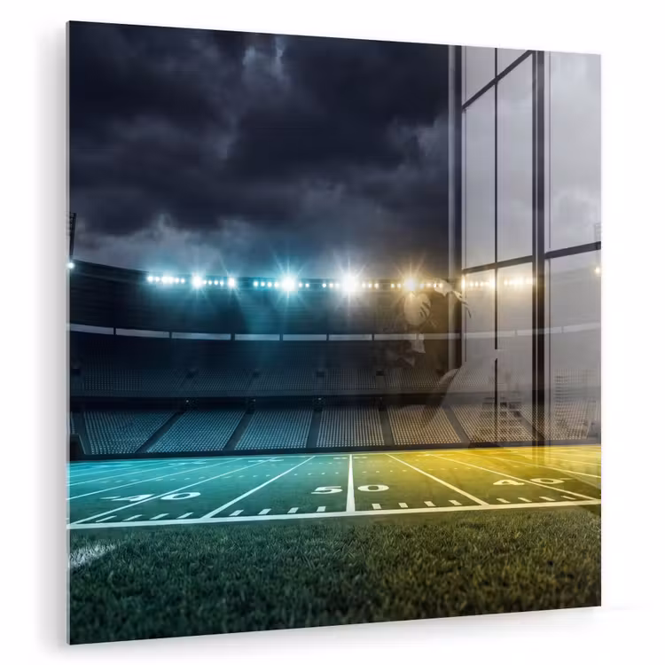 Voetbal - Stadion - Nacht - Modern plexiglas 5mm klein -zzzproduct_nieuw