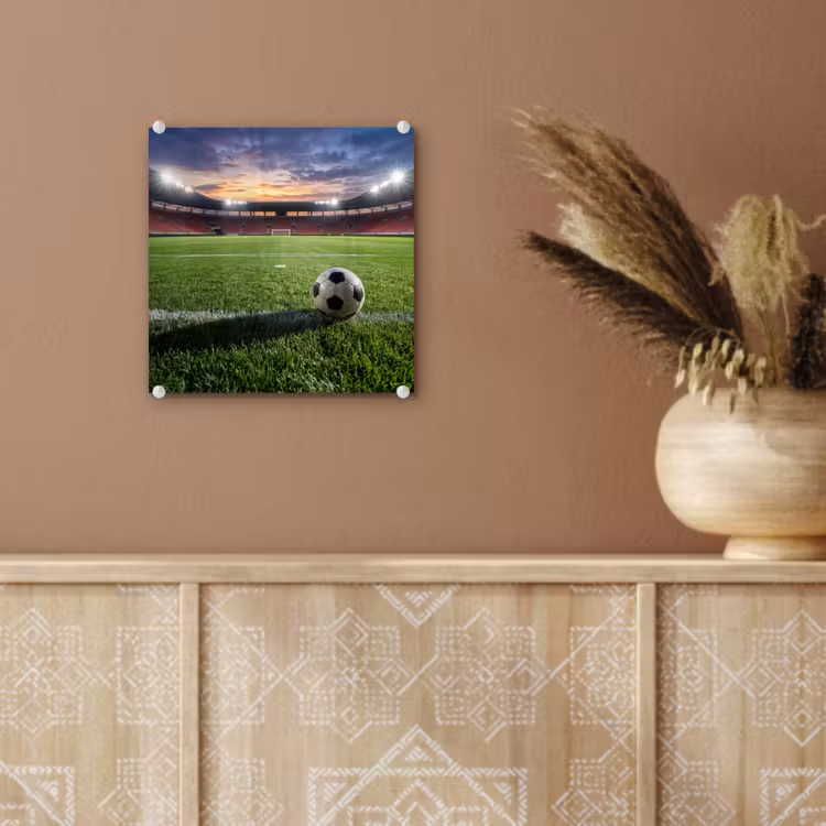 Voetbal - Stadion - Sport - Groen plexiglas 5mm klein -sfeer5