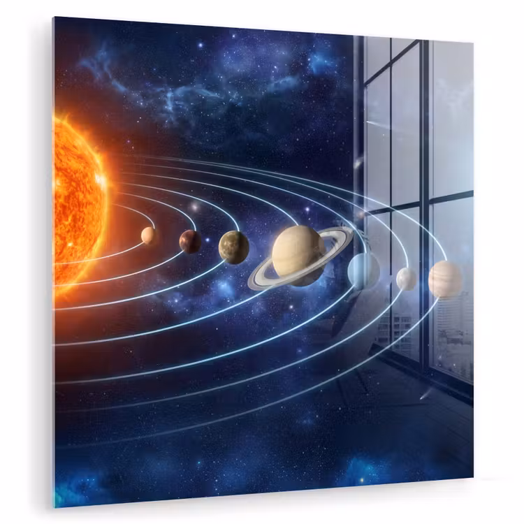 Ruimte - Zonnestelsel - Blauw plexiglas 5mm klein -zzzproduct_nieuw