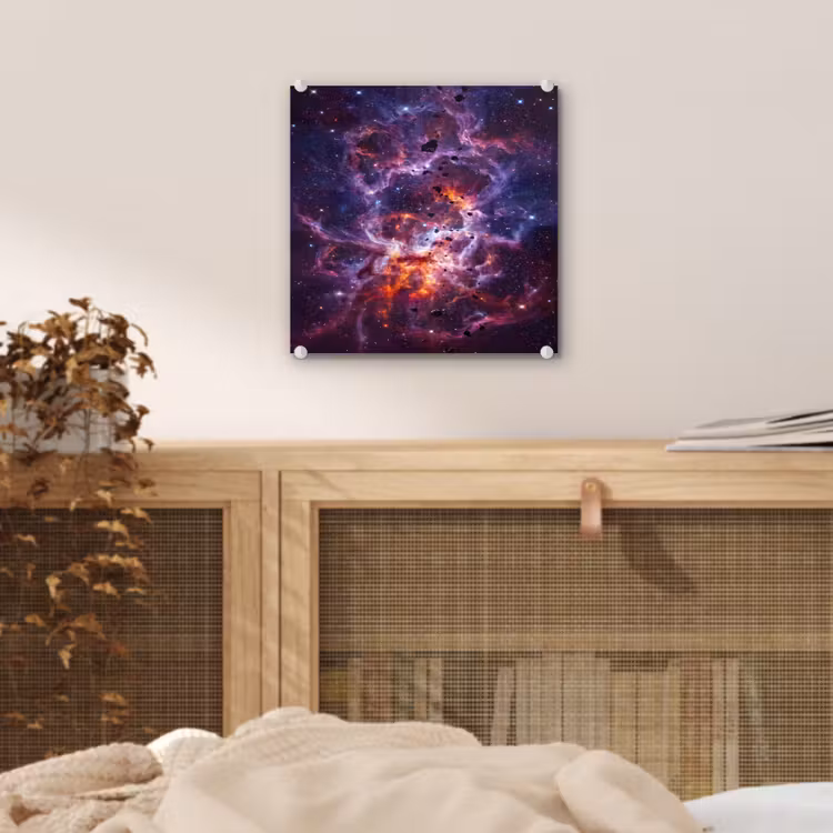 Space - Stars - Abstract - Colorful plexiglas 5mm klein -sfeer4